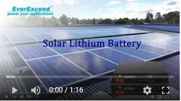EverExceed Pin Lithium năng lượng mặt trời để lưu trữ năng lượng