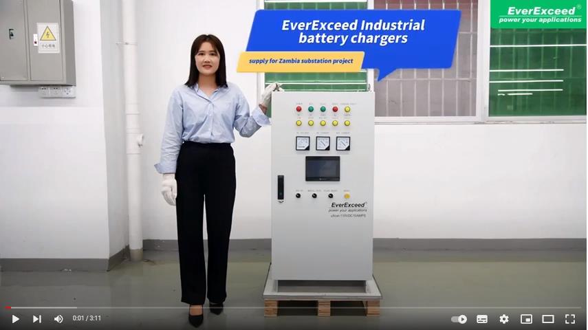 Bộ sạc pin công nghiệp EverExceed uXcel 110VDC10AMPS cho dự án Zambia