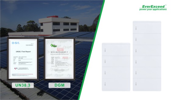 Pin xếp chồng EverExceed 51.2V 100Ah đã vượt qua bài kiểm tra an toàn pin UN38.3